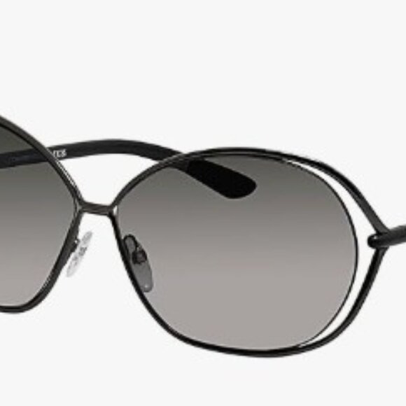 Authentic Tom Ford Carla TF157 08B Gunmetal/Black Sunglasses
